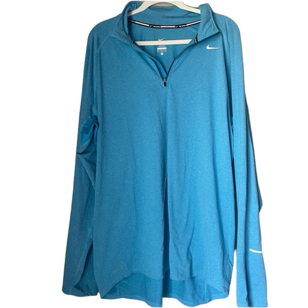 Men’s Nike 3/4 Zip Blue Top XL